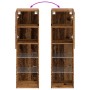 Muebles TV con luces LED 2 uds madera envejecida 30,5x30x102 cm de , Muebles TV - Ref: Foro24-857677, Precio: 101,57 €, Descu...
