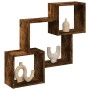 Armario de pared madera ingeniería roble ahumado 78x18x71 cm de , Estantes y estanterías - Ref: Foro24-854809, Precio: 30,06 ...