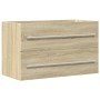Armario para lavabo aglomerado madera envejecida 80x38,5x48 cm de , Muebles de baño - Ref: Foro24-856227, Precio: 60,60 €, De...