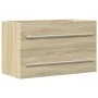 Armario para lavabo aglomerado madera envejecida 80x38,5x48 cm de , Muebles de baño - Ref: Foro24-856227, Precio: 55,14 €, De...