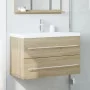 Armario para lavabo aglomerado madera envejecida 80x38,5x48 cm de , Muebles de baño - Ref: Foro24-856227, Precio: 55,14 €, De...