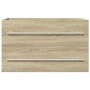 Armario para lavabo aglomerado madera envejecida 80x38,5x48 cm de , Muebles de baño - Ref: Foro24-856227, Precio: 60,60 €, De...