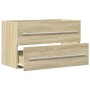 Armario para lavabo aglomerado madera envejecida 80x38,5x48 cm de , Muebles de baño - Ref: Foro24-856227, Precio: 60,60 €, De...