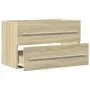 Armario para lavabo aglomerado madera envejecida 80x38,5x48 cm de , Muebles de baño - Ref: Foro24-856227, Precio: 55,14 €, De...