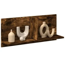 Armario de pared madera ingeniería roble ahumado 70x16,5x30 cm de , Estantes y estanterías - Ref: Foro24-854854, Precio: 24,3...