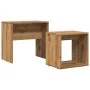 Mesas de centro apilables 2 uds madera ingeniería roble artisan by , Coffee table - Ref: Foro24-856051, Price: 50,69 €, Disco...