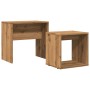 Mesas de centro apilables 2 uds madera ingeniería roble artisan de , Mesas de centro - Ref: Foro24-856051, Precio: 52,15 €, D...