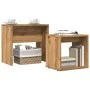 Mesas de centro apilables 2 uds madera ingeniería roble artisan by , Coffee table - Ref: Foro24-856051, Price: 50,69 €, Disco...