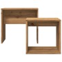 Mesas de centro apilables 2 uds madera ingeniería roble artisan de , Mesas de centro - Ref: Foro24-856051, Precio: 52,15 €, D...