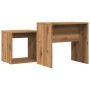 Mesas de centro apilables 2 uds madera ingeniería roble artisan de , Mesas de centro - Ref: Foro24-856051, Precio: 52,15 €, D...