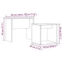 Mesas de centro apilables 2 uds madera ingeniería roble artisan by , Coffee table - Ref: Foro24-856051, Price: 50,69 €, Disco...