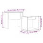 Mesas de centro apilables 2 uds madera ingeniería roble artisan de , Mesas de centro - Ref: Foro24-856051, Precio: 52,15 €, D...