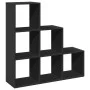 Librería divisor 3 niveles madera ingeniería negro 99x29x99 cm de , Librerías y estanterías - Ref: Foro24-857959, Precio: 61,...