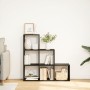 Librería divisor 3 niveles madera ingeniería negro 99x29x99 cm de , Librerías y estanterías - Ref: Foro24-857959, Precio: 62,...