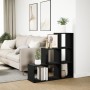 Librería divisor 3 niveles madera ingeniería negro 99x29x99 cm de , Librerías y estanterías - Ref: Foro24-857959, Precio: 62,...