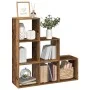 Librería divisor 3 niveles madera envejecida 99x29x99 cm de , Librerías y estanterías - Ref: Foro24-857965, Precio: 61,15 €, ...