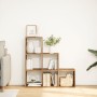 Librería divisor 3 niveles madera envejecida 99x29x99 cm de , Librerías y estanterías - Ref: Foro24-857965, Precio: 62,15 €, ...