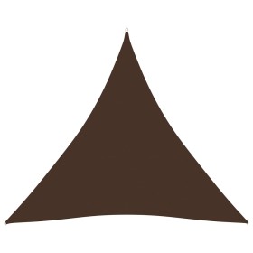 Toldo de vela triangular tela Oxford marrón 4x4x4 m de vidaXL, Sombrillas - Ref: Foro24-135836, Precio: 28,34 €, Descuento: %