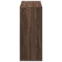 Librería divisor madera ingeniería marrón roble 69,5x29x69,5 cm de , Librerías y estanterías - Ref: Foro24-858009, Precio: 41...