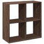 Librería divisor madera ingeniería marrón roble 69,5x29x69,5 cm de , Librerías y estanterías - Ref: Foro24-858009, Precio: 41...