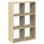 Librería divisor madera ingeniería roble Sonoma 69,5x29x103,5cm de , Librerías y estanterías - Ref: Foro24-858014, Precio: 56...