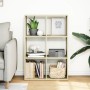 Librería divisor madera ingeniería roble Sonoma 69,5x29x103,5cm de , Librerías y estanterías - Ref: Foro24-858014, Precio: 56...