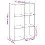 Librería divisor madera ingeniería roble Sonoma 69,5x29x103,5cm by , Bookcases and shelves - Ref: Foro24-858014, Price: 55,53...