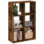 Librería divisora madera roble ahumado 69,5x29x103,5 cm de , Librerías y estanterías - Ref: Foro24-858016, Precio: 59,40 €, D...