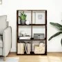 Librería divisora madera roble ahumado 69,5x29x103,5 cm de , Librerías y estanterías - Ref: Foro24-858016, Precio: 58,83 €, D...