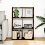 Librería divisora madera roble ahumado 69,5x29x103,5 cm de , Librerías y estanterías - Ref: Foro24-858016, Precio: 59,40 €, D...