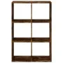 Librería divisora madera roble ahumado 69,5x29x103,5 cm de , Librerías y estanterías - Ref: Foro24-858016, Precio: 58,83 €, D...