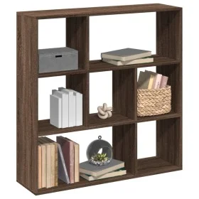 Librería divisora madera marrón roble 102x29x103,5 cm de , Librerías y estanterías - Ref: Foro24-858054, Precio: 74,33 €, Des...