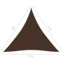 Toldo de vela triangular tela Oxford marrón 4x4x4 m de vidaXL, Sombrillas - Ref: Foro24-135836, Precio: 27,88 €, Descuento: %