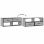Mueble de TV madera y metal roble ahumado 100x31x39,5 cm de , Muebles TV - Ref: Foro24-848932, Precio: 72,27 €, Descuento: %