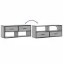 Mueble de TV madera y metal roble ahumado 100x31x39,5 cm de , Muebles TV - Ref: Foro24-848932, Precio: 71,40 €, Descuento: %