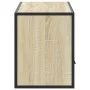 Mueble TV madera ingeniería y metal roble Sonoma 100x31x39,5 cm de , Muebles TV - Ref: Foro24-848930, Precio: 69,32 €, Descue...