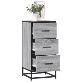 Aparador madera ingeniería y metal gris Sonoma 35,5x35x76 cm de , Aparadores - Ref: Foro24-848947, Precio: 65,80 €, Descuento: %