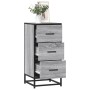 Aparador madera ingeniería y metal gris Sonoma 35,5x35x76 cm de , Aparadores - Ref: Foro24-848947, Precio: 65,80 €, Descuento: %