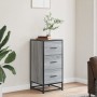 Aparador madera ingeniería y metal gris Sonoma 35,5x35x76 cm de , Aparadores - Ref: Foro24-848947, Precio: 65,80 €, Descuento: %
