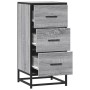 Aparador madera ingeniería y metal gris Sonoma 35,5x35x76 cm de , Aparadores - Ref: Foro24-848947, Precio: 65,80 €, Descuento: %