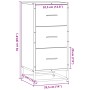 Aparador madera ingeniería y metal gris Sonoma 35,5x35x76 cm de , Aparadores - Ref: Foro24-848947, Precio: 65,80 €, Descuento: %