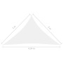 Toldo de vela triangular tela Oxford blanco 3x3x4,24 m de vidaXL, Sombrillas - Ref: Foro24-135282, Precio: 20,11 €, Descuento: %