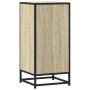 Aparador madera ingeniería y metal roble Sonoma 35,5x35x76 cm de , Aparadores - Ref: Foro24-848945, Precio: 70,49 €, Descuent...