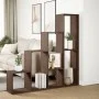 Librería divisora 4 niveles marrón roble 143,5x29x143,5 cm de , Librerías y estanterías - Ref: Foro24-858000, Precio: 92,25 €...
