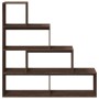 Librería divisora 4 niveles marrón roble 143,5x29x143,5 cm de , Librerías y estanterías - Ref: Foro24-858000, Precio: 93,75 €...
