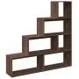 Librería divisora 4 niveles marrón roble 143,5x29x143,5 cm de , Librerías y estanterías - Ref: Foro24-858000, Precio: 92,25 €...