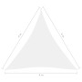 Toldo de vela triangular tela Oxford blanco 4x4x4 m de vidaXL, Sombrillas - Ref: Foro24-135286, Precio: 28,37 €, Descuento: %