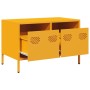 Mueble TV acero laminado en frío amarillo mostaza 68x39x43,5 cm de , Muebles TV - Ref: Foro24-851235, Precio: 69,53 €, Descue...