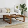 Mesa de centro madera de ingeniería envejecida 100x100x35 cm de , Mesas de centro - Ref: Foro24-856690, Precio: 69,21 €, Desc...