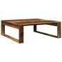 Mesa de centro madera de ingeniería envejecida 100x100x35 cm de , Mesas de centro - Ref: Foro24-856690, Precio: 69,21 €, Desc...